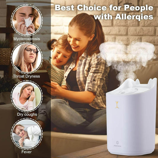 Large Beautiful Mood Two Way Port Humidifier (3.3L) - DMC Wholesale