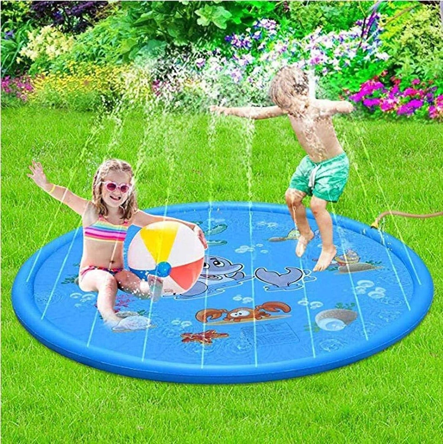 Inflatable Round Water Splash Play Fountain (1.7m) - DMC Wholesale