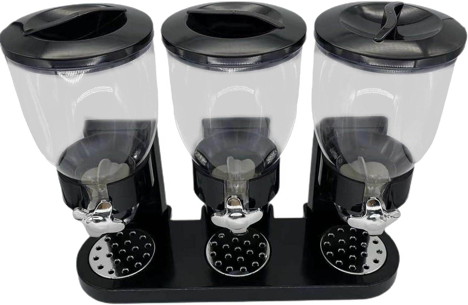 Triple Canister Dry Food Dispenser - DMC Wholesale