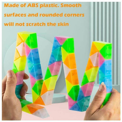 Magic Snake Cube Twist Puzzle (72 pcs) - DMC Wholesale