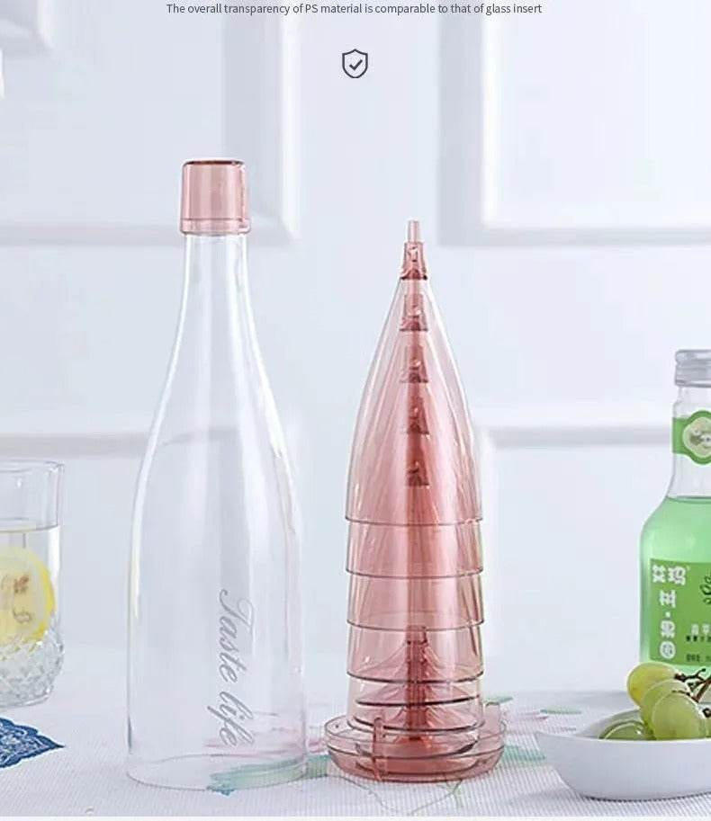 Champagne Flutes With Storage Bottle (5 pcs) - DMC Wholesale