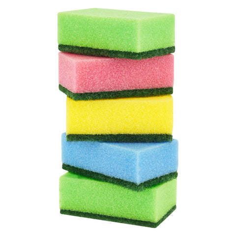 Multicolour Sponge Scourers (5 pcs)