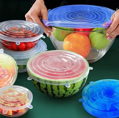Reusable Stretch Silicone Lids (6 pcs) - DMC Wholesale