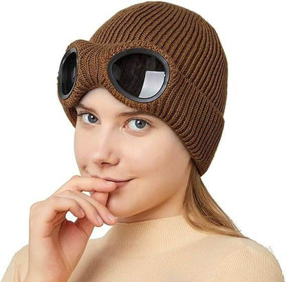 Unisex Knitted Beanie With Glasses - DMC Wholesale