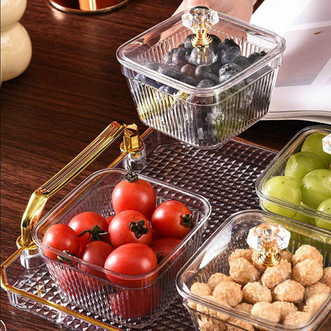 Multifunctional Snacks Dish Tray (4 Bowls) - Alt View