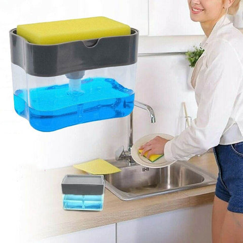 Soap Dispenser and Sponge Caddy - Alt View