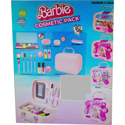 Barbie Pretend Play Make-Up Cosmetics Kit (Green) - DMC Wholesale