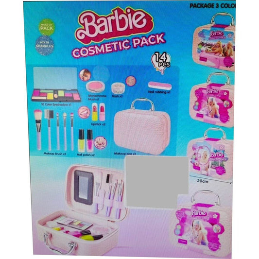 Barbie Pretend Play Make-Up Cosmetics Kit (Green) - DMC Wholesale