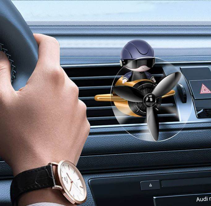 Solar Pilot Car Rotating Air Freshener - DMC Wholesale