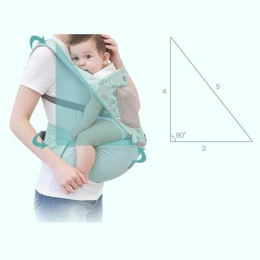 Lightweight Breathable Baby Carrier with Hip Seat - DMC Wholesale