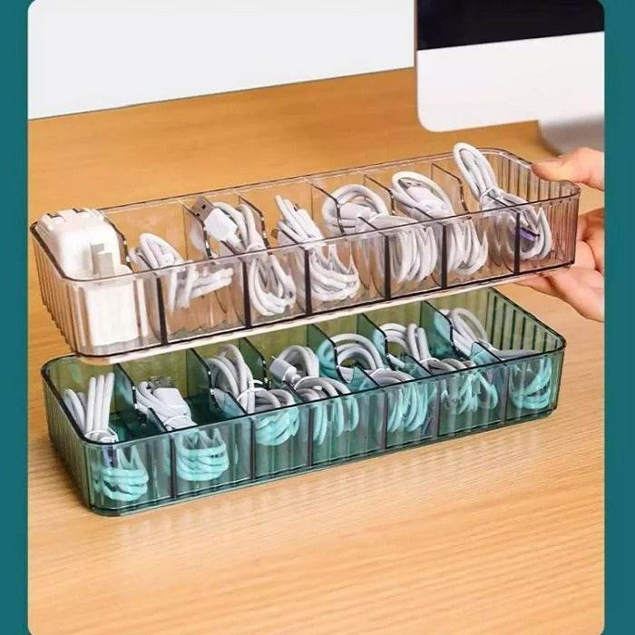 Data Cable Storage Box (Grey) - DMC Wholesale