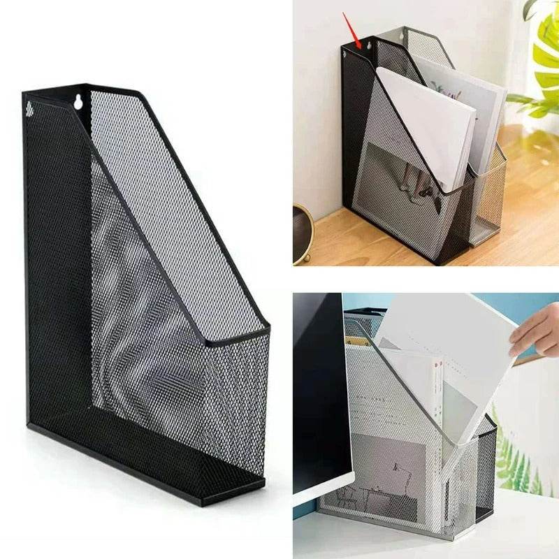 Mesh Metal Desk Book Organiser (1 Compartment) - DMC Wholesale