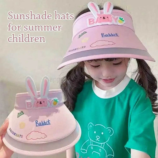 Children's Rabbit Ear Fan Sun Screen Hat (2-14 years) - DMC Wholesale