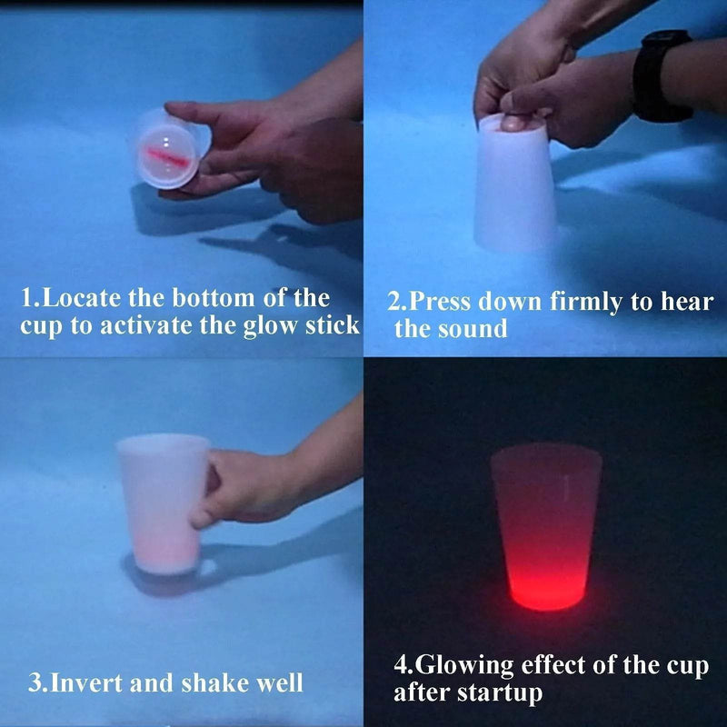 LED Automatic Flashing Shooter Glasses (35ml)(6 pcs)