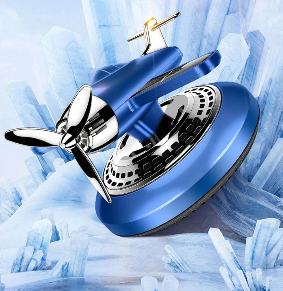 Solar Plane Car Rotating Air Freshener - DMC Wholesale