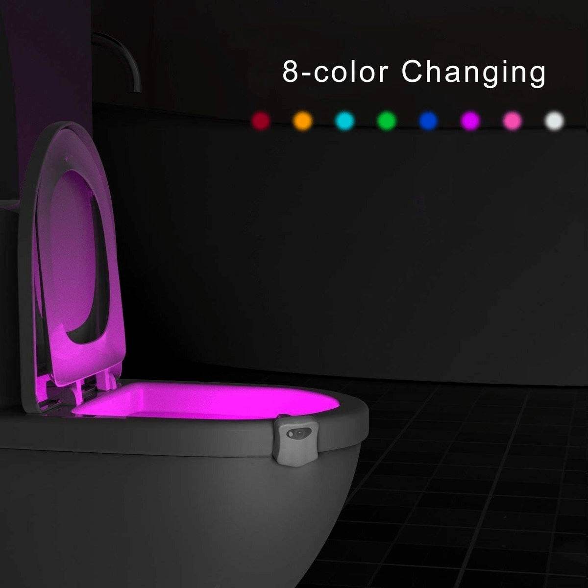 Multicoloured Motion Censored Toilet Light (8 Colour) - DMC Wholesale