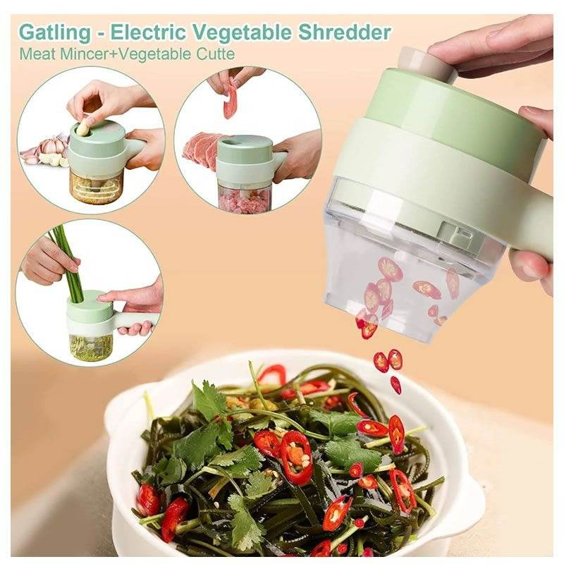 4in1 Electric Handheld Vegetable Cutter - DMC Wholesale