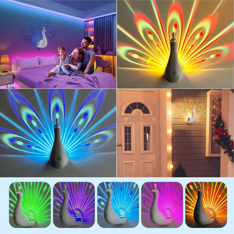 Peacock Projection Lamp
