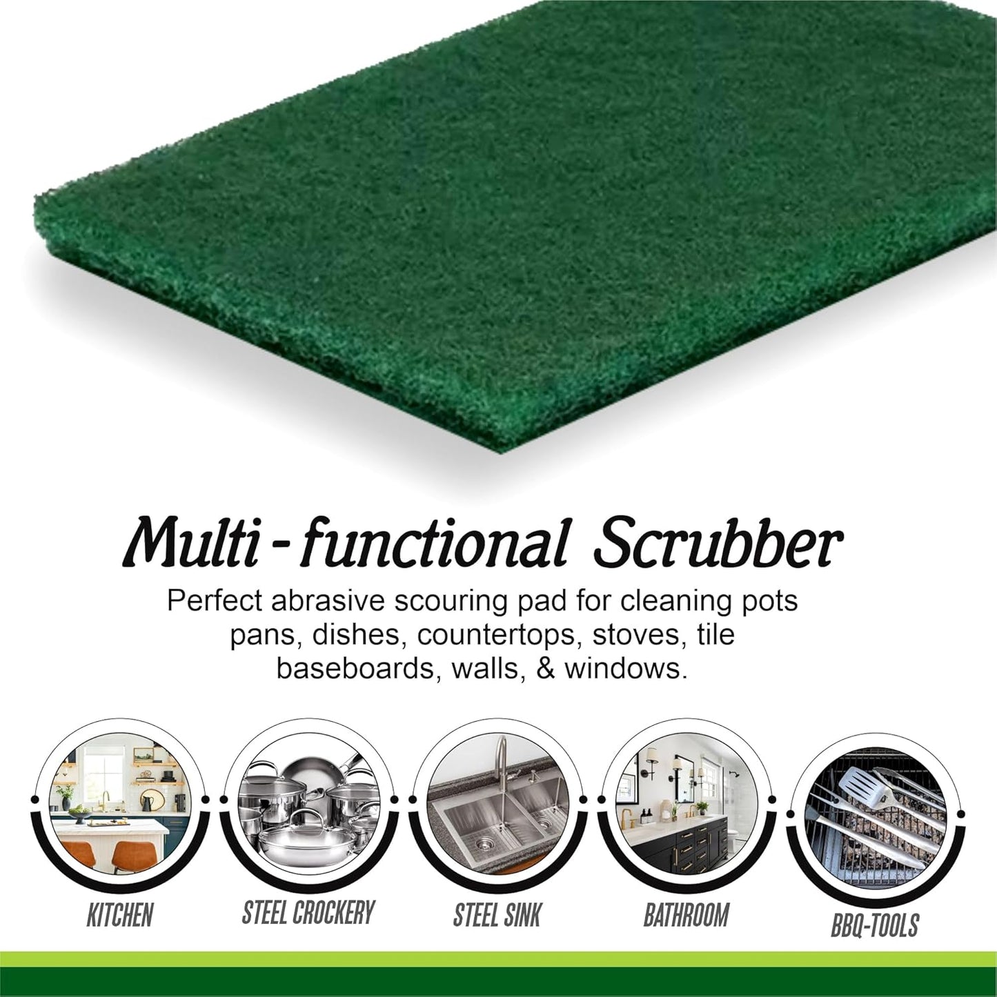 Durable Scouring Pad Set (10 pcs)