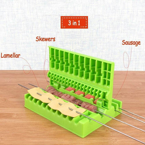 Multifunction Barbecue Stringer Skewers Tool - Alt View