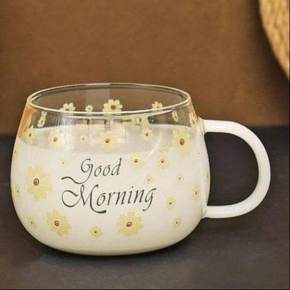 Single Wall Glass Mug (Yellow)(380ml) - DMC Wholesale