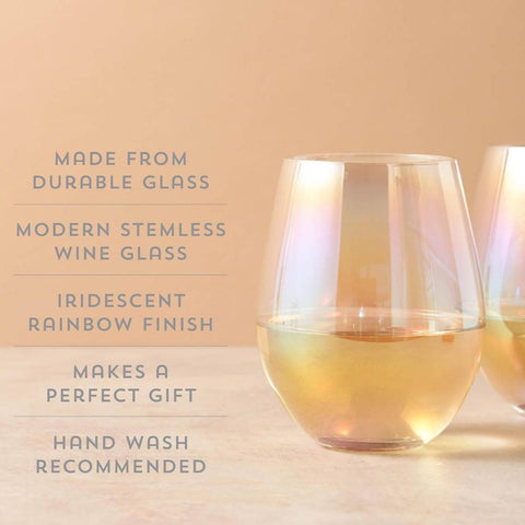 Elegant Stemless Glass (6 pcs)(580ml) - Alt View