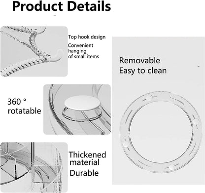 Rotating Make-Up Organiser With Umbrella Hook - DMC Wholesale