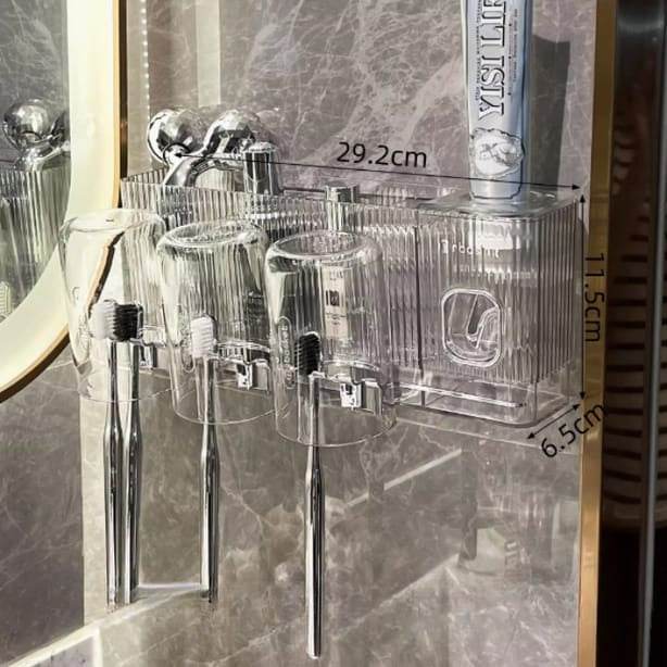 Toothbrush And Cosmetic Holder (With Gargle Cups) - DMC Wholesale