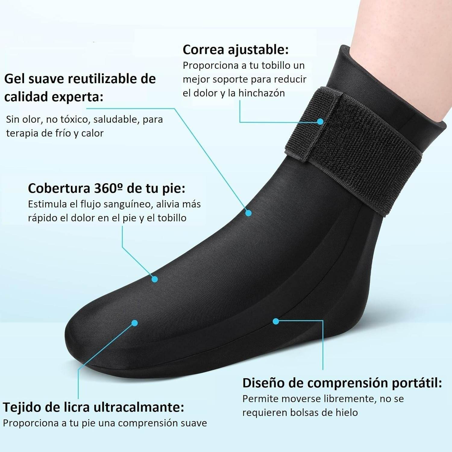 Hot Cold Compression Gel Sock - DMC Wholesale