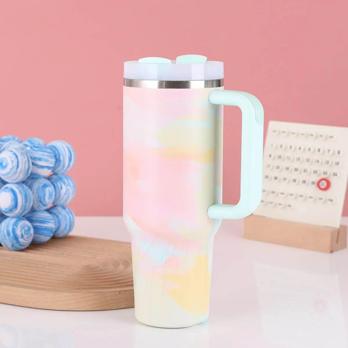 Pastel Pop Vacuum Insulated Tumbler with Lid (1200ml) - DMC Wholesale