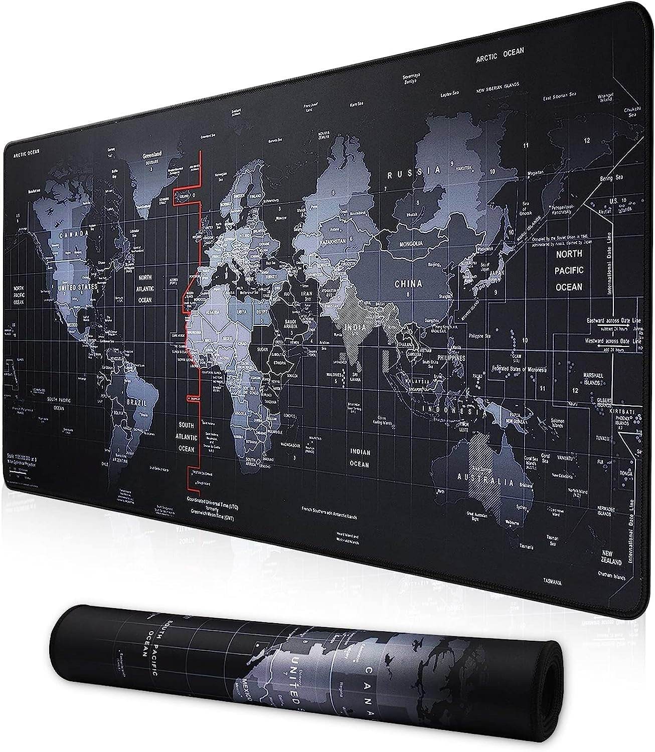 Large Anti-Slip World Map Mouse Pad - DMC Wholesale