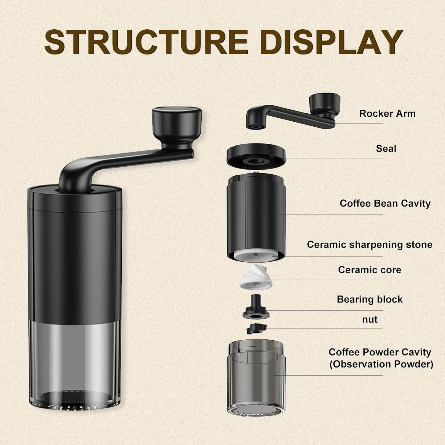 Portable Manual Coffee Bean Grinder - DMC Wholesale