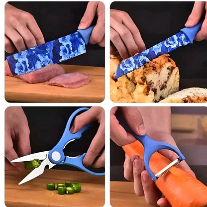 Stainless Steel Corrugated Knife Set (6 pcs) - DMC Wholesale