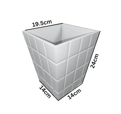 Large Square Flower Pot (24cm) - DMC Wholesale