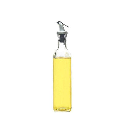 Square Glass Oil Bottle (2pcs)(500ml) - DMC Wholesale