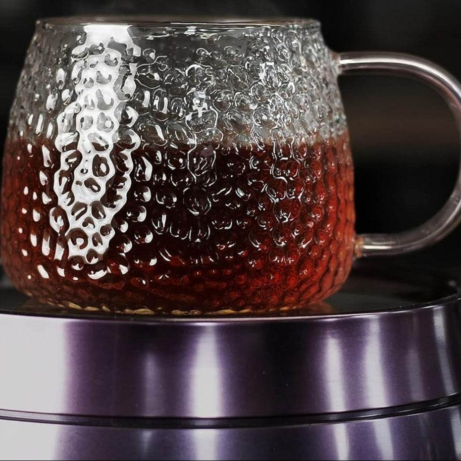 Hammered Glass Cup (400ml)(Each) - DMC Wholesale