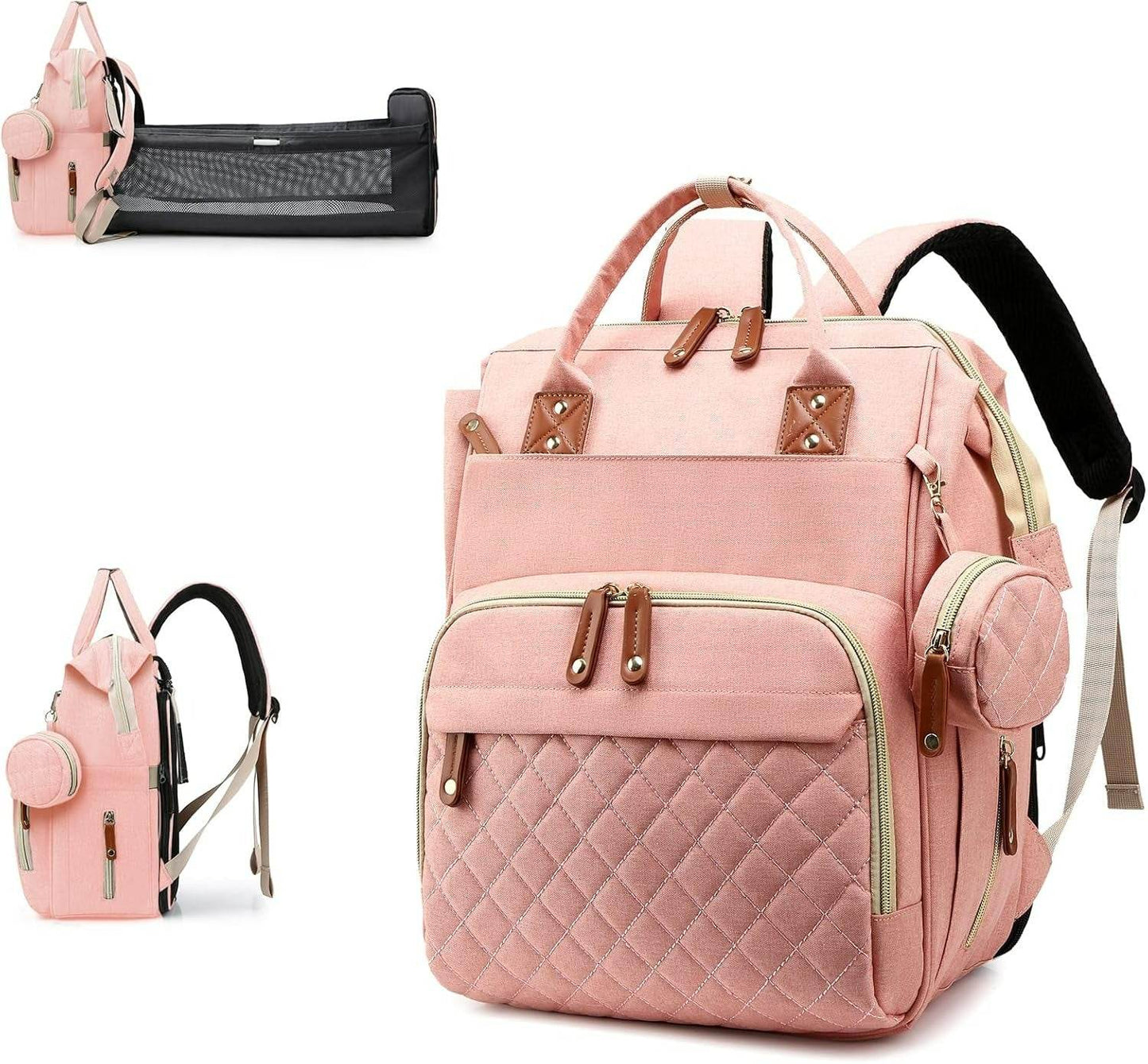 Multifunctional Bassinet Nappy Bag (Grey) - DMC Wholesale