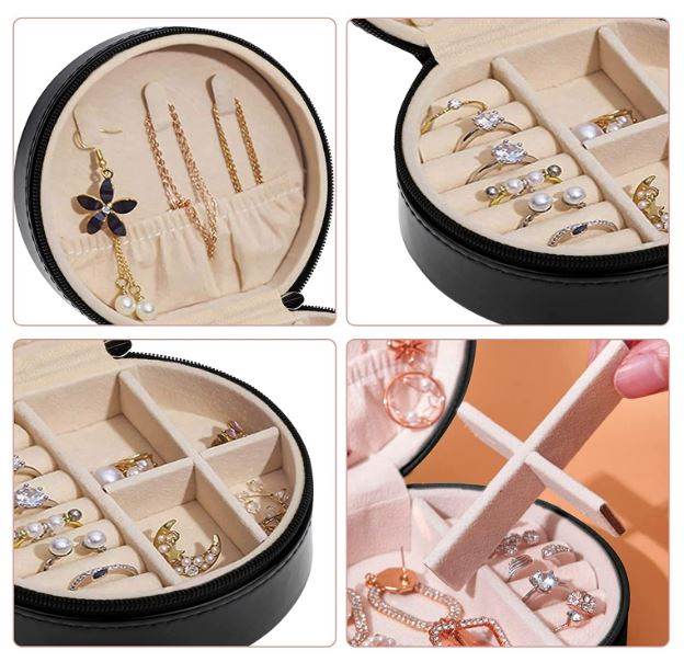 Round Jewellery Storage Box - DMC Wholesale