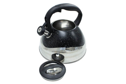 Speckled And Polished Two Tone Whistling Kettle (3L) - DMC Wholesale