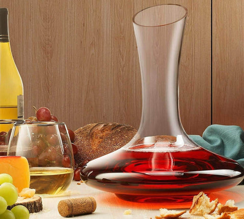 Wide Base Wine Decanter - Alt View
