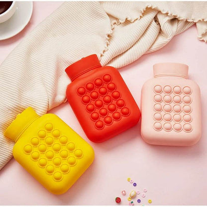 Hot And Cold Compress Water Bottle Pop-It Bag (500ml)(Yellow) - DMC Wholesale