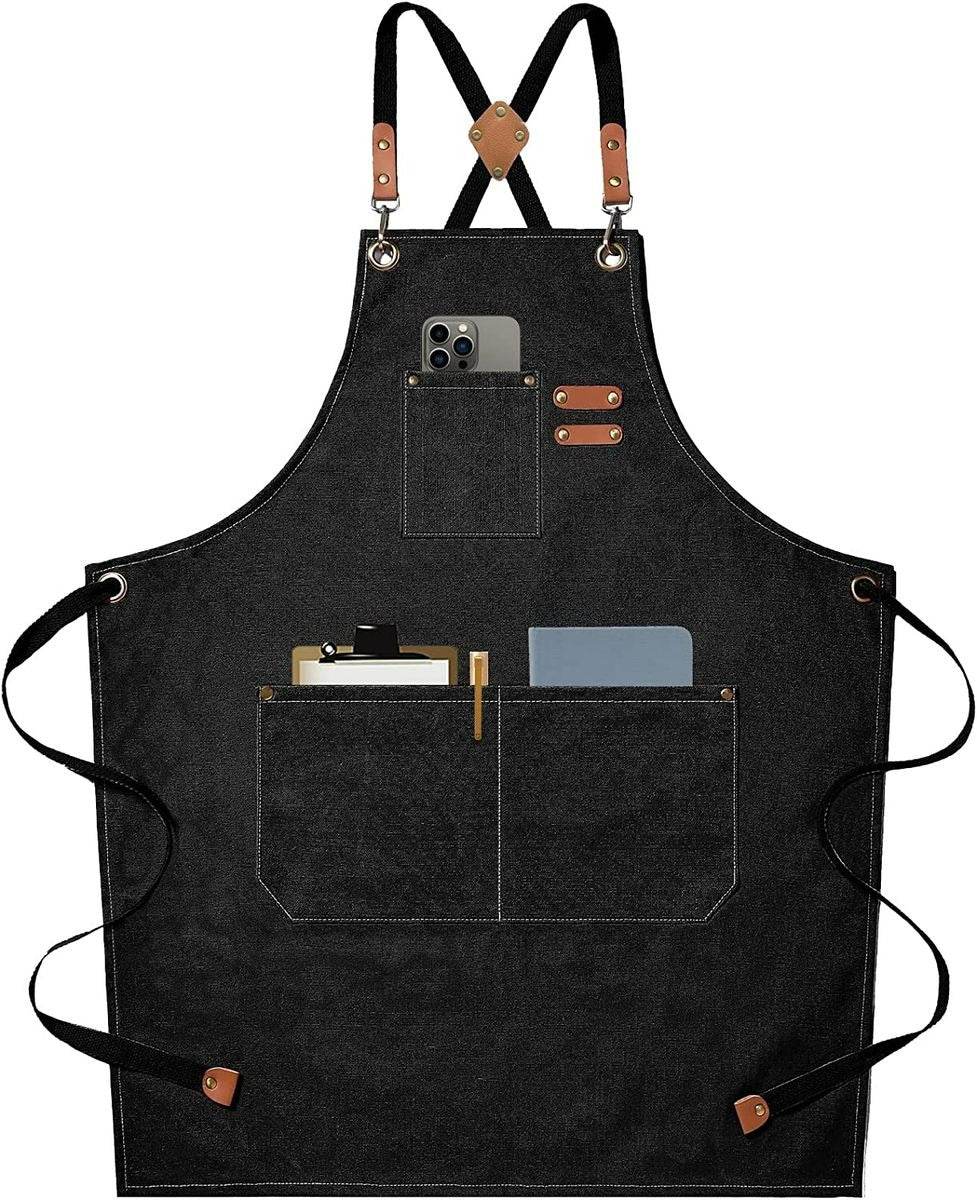Cross Back Premium Quality Unisex Kitchen Apron - DMC Wholesale
