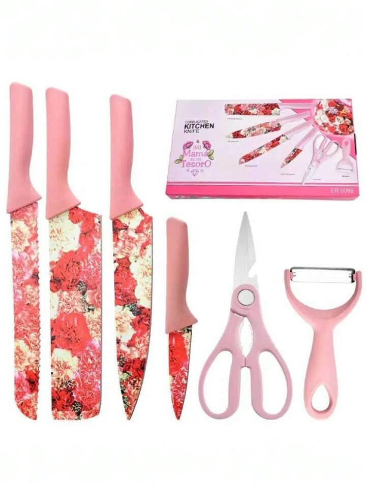 Stainless Steel Corrugated Knife Set (6 pcs) - DMC Wholesale