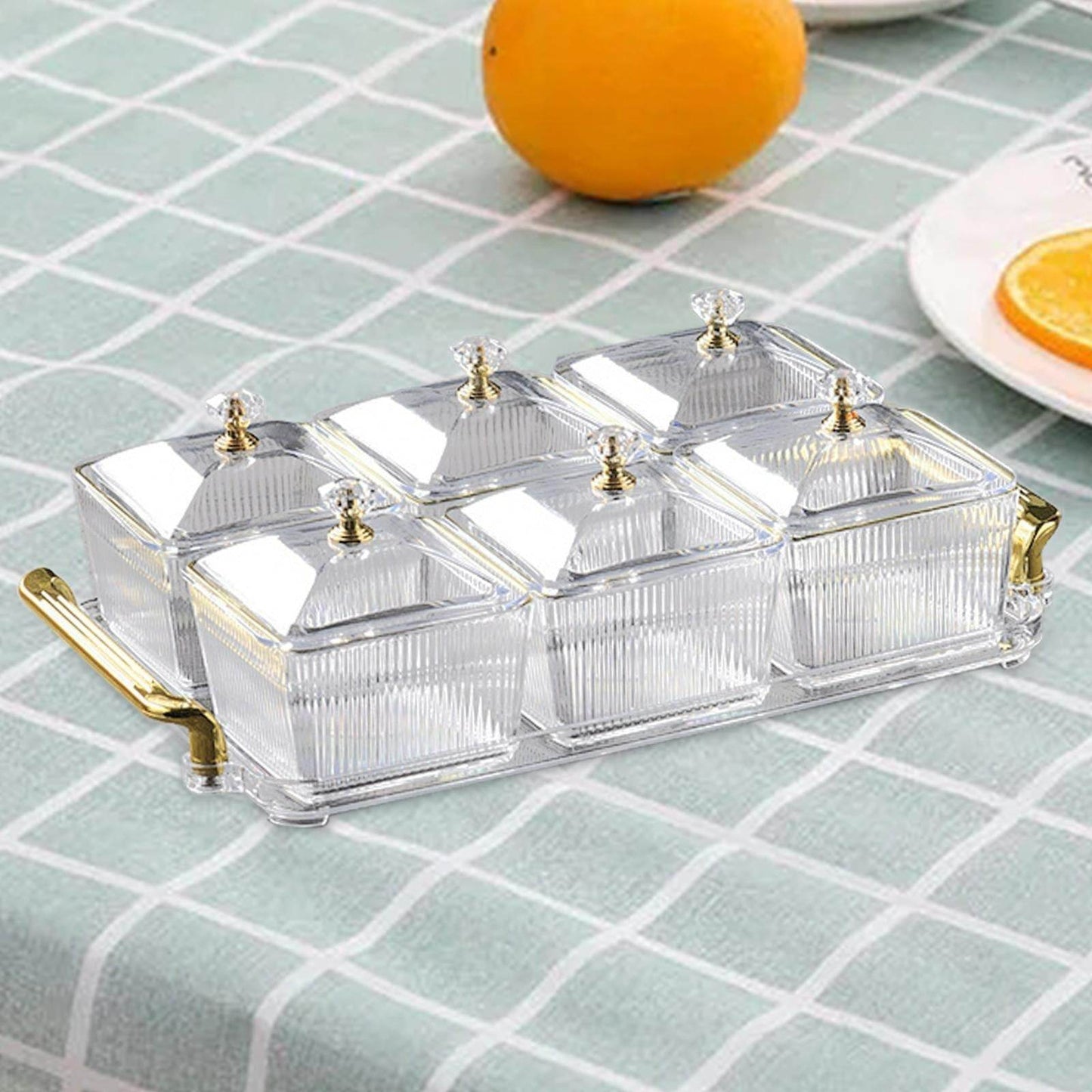 Multifunctional Snacks Dish Tray (6 Bowls) - DMC Wholesale