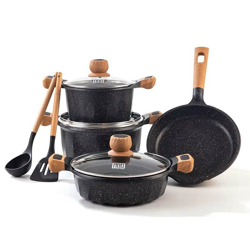Non-Stick Induction Bottom Cooking Pot Set - DMC Wholesale