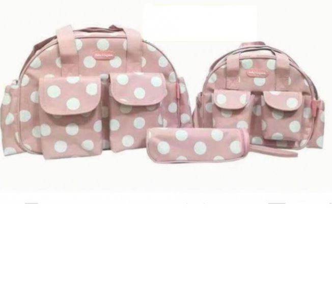 Polka Dot Baby Diaper Bag Set (3 pcs) - DMC Wholesale