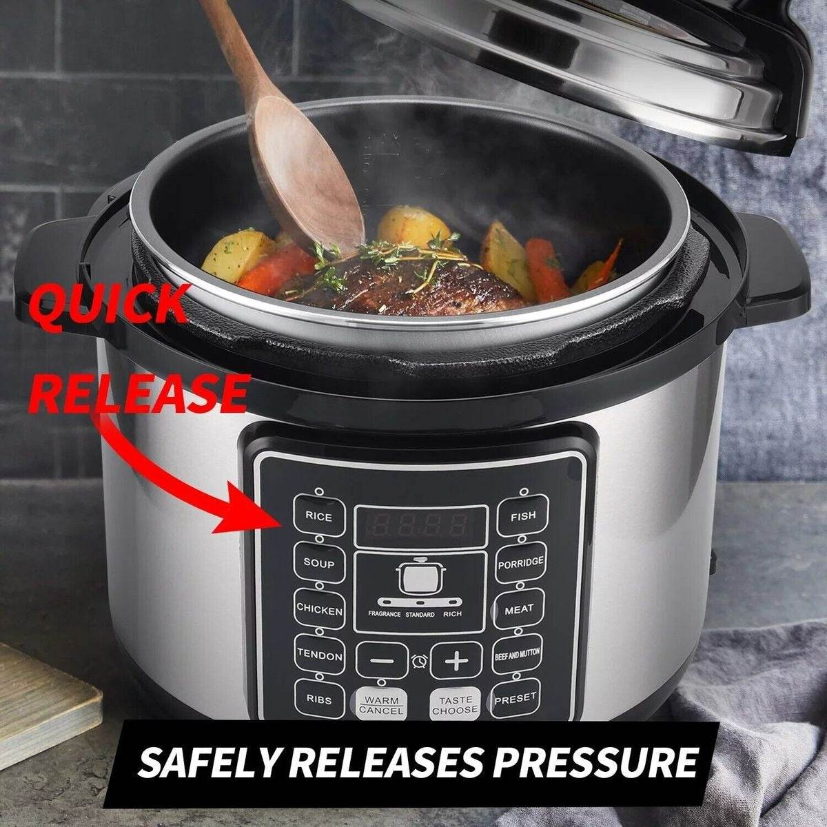 Silver Crest 6L Digital Smart Pressure Cooker - DMC Wholesale