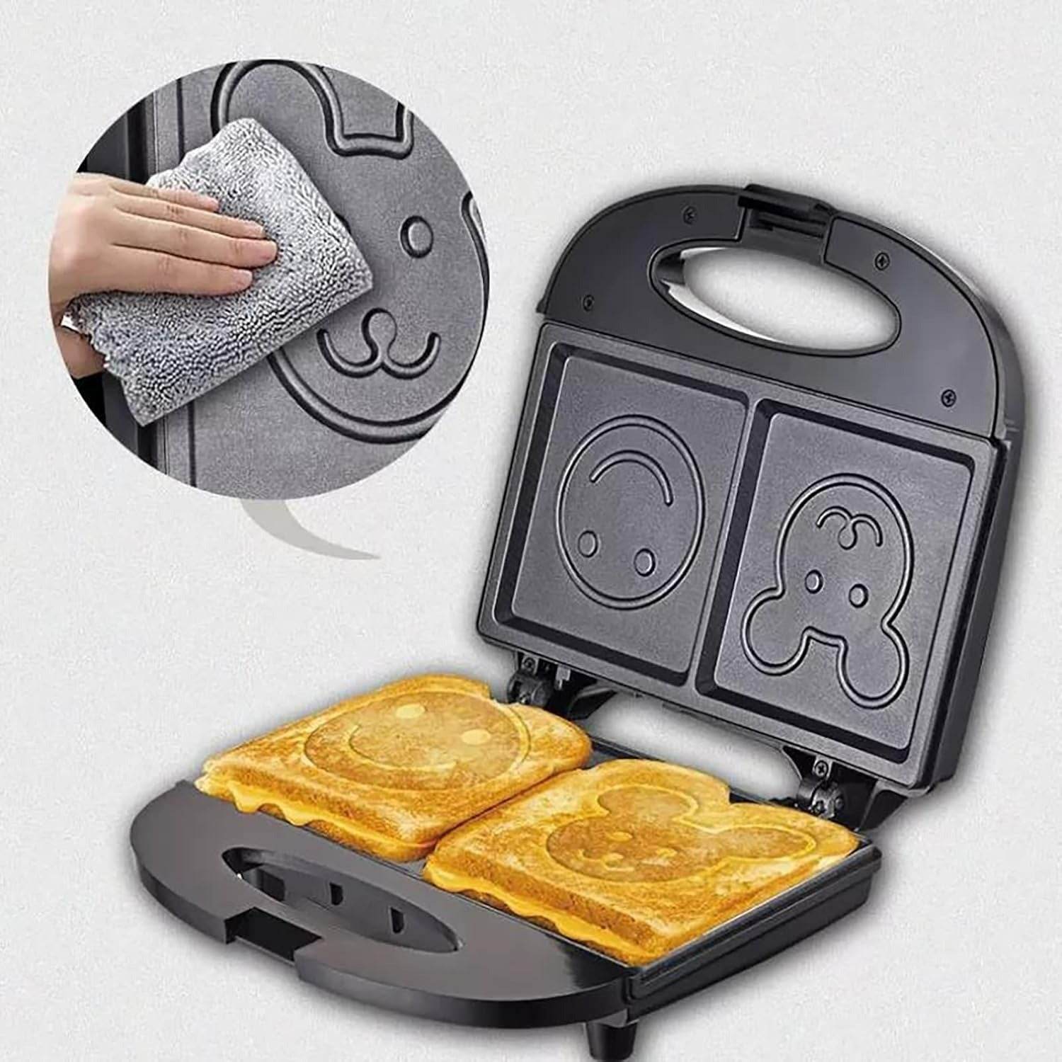 Smiley Face Sandwich And Waffle Maker - DMC Wholesale