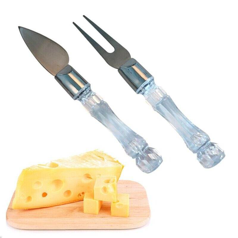 Clear Handle Cheese Knife Set (4 pcs) - DMC Wholesale