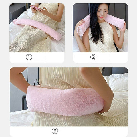 Extra Long Water Injection Hot Water Bottle (Pink) - Alt View